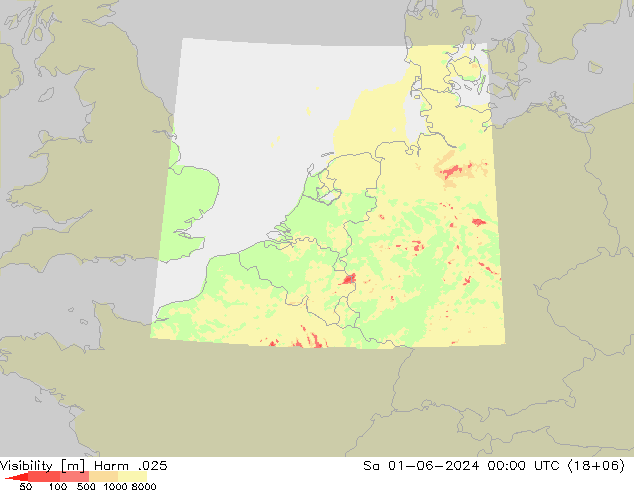 Dohlednost Harm .025 So 01.06.2024 00 UTC