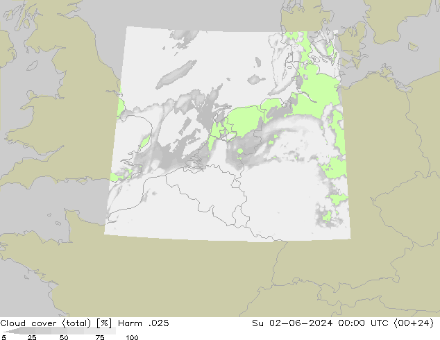 nuvens (total) Harm .025 Dom 02.06.2024 00 UTC
