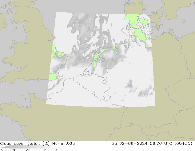 Wolken (gesamt) Harm .025 So 02.06.2024 06 UTC