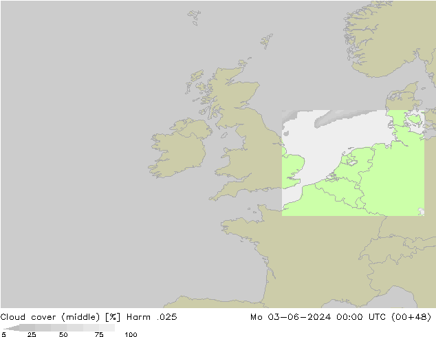 Cloud cover (middle) Harm .025 Mo 03.06.2024 00 UTC