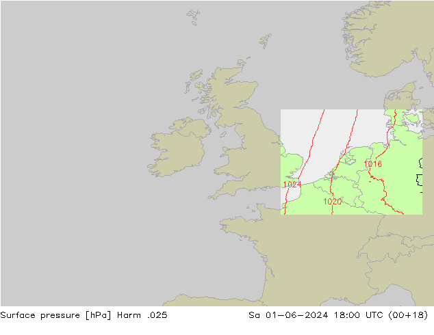 Luchtdruk (Grond) Harm .025 za 01.06.2024 18 UTC