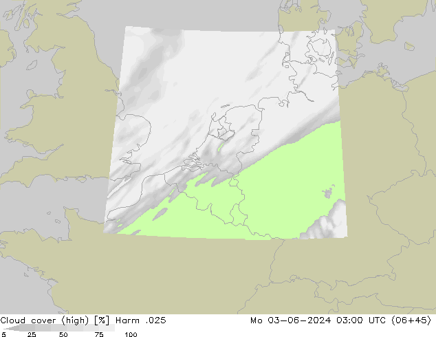 Cloud cover (high) Harm .025 Mo 03.06.2024 03 UTC