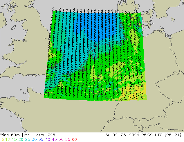 Wind 50m Harm .025 Su 02.06.2024 06 UTC