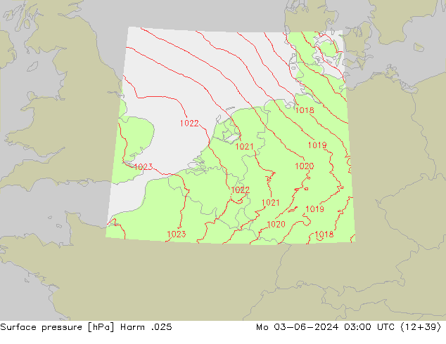 Luchtdruk (Grond) Harm .025 ma 03.06.2024 03 UTC