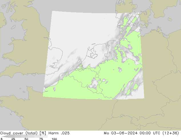 Nuages (total) Harm .025 lun 03.06.2024 00 UTC