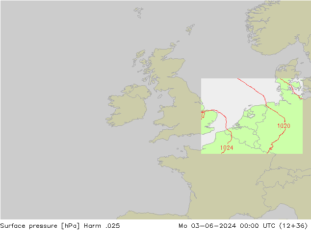 Surface pressure Harm .025 Mo 03.06.2024 00 UTC