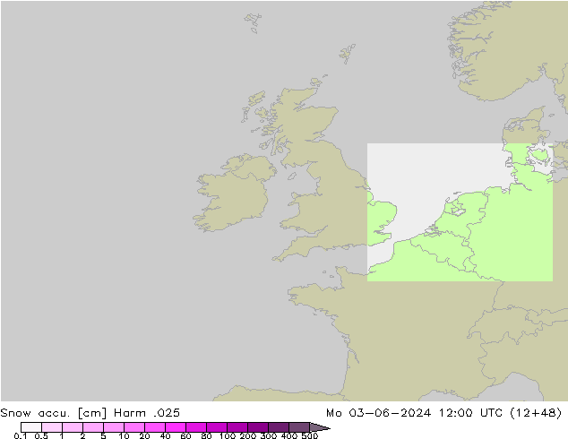 Snow accu. Harm .025 lun 03.06.2024 12 UTC