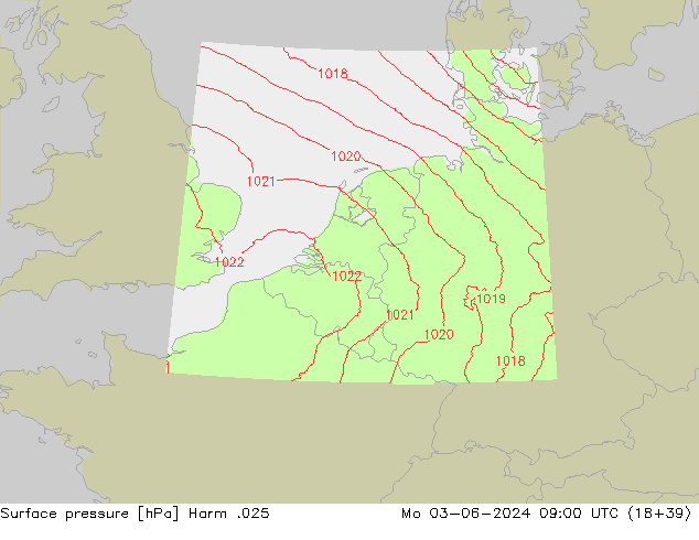 Surface pressure Harm .025 Mo 03.06.2024 09 UTC