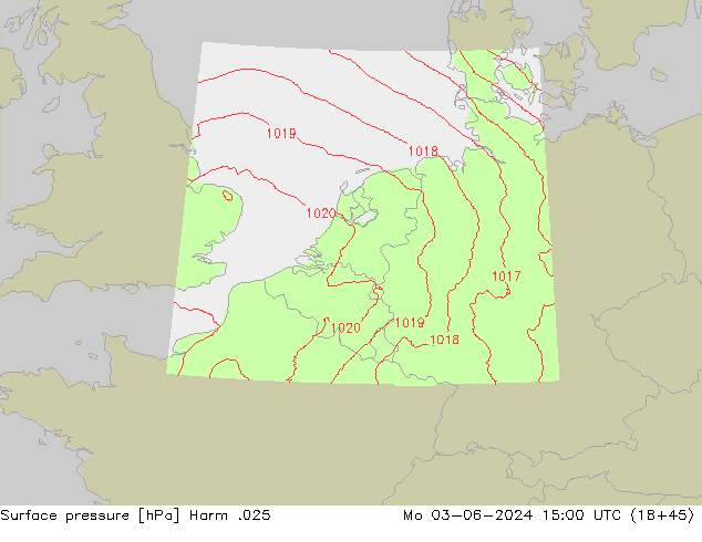 Surface pressure Harm .025 Mo 03.06.2024 15 UTC