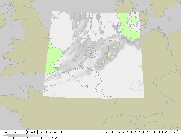 nízká oblaka Harm .025 Ne 02.06.2024 09 UTC