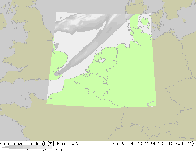 Cloud cover (middle) Harm .025 Mo 03.06.2024 06 UTC