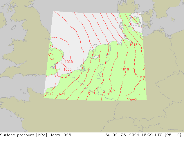 Luchtdruk (Grond) Harm .025 zo 02.06.2024 18 UTC