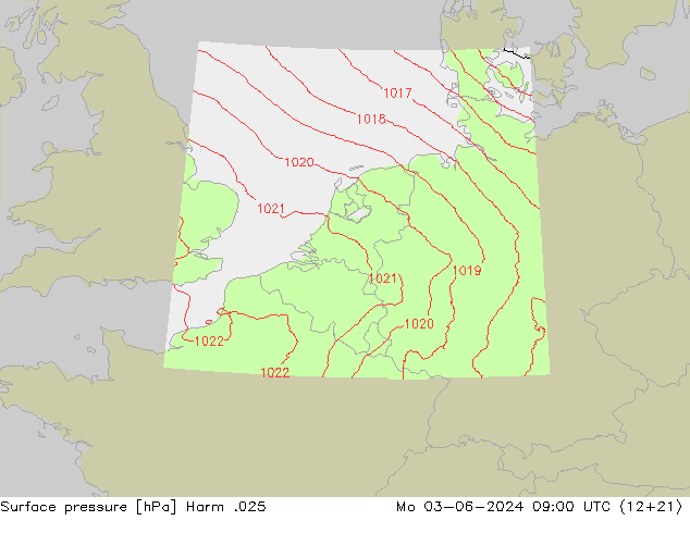 Surface pressure Harm .025 Mo 03.06.2024 09 UTC