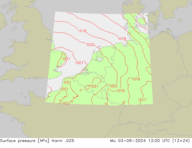 Surface pressure Harm .025 Mo 03.06.2024 12 UTC