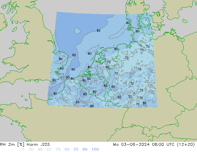 RH 2m Harm .025 Seg 03.06.2024 08 UTC