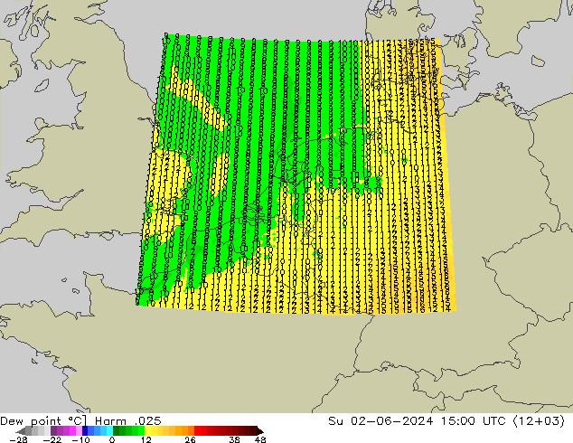 Dew point Harm .025 Su 02.06.2024 15 UTC