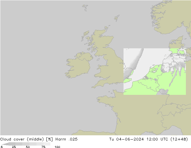 Bewolking (Middelb.) Harm .025 di 04.06.2024 12 UTC