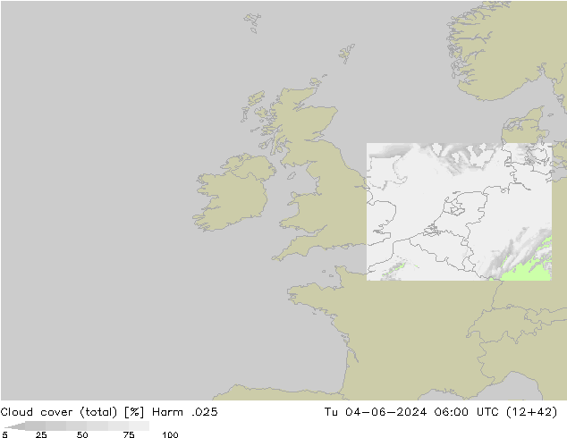 Nubi (totali) Harm .025 mar 04.06.2024 06 UTC