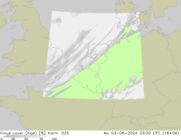 Nuages (élevé) Harm .025 lun 03.06.2024 03 UTC
