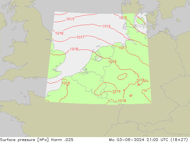 Surface pressure Harm .025 Mo 03.06.2024 21 UTC