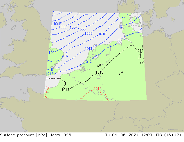 Yer basıncı Harm .025 Sa 04.06.2024 12 UTC