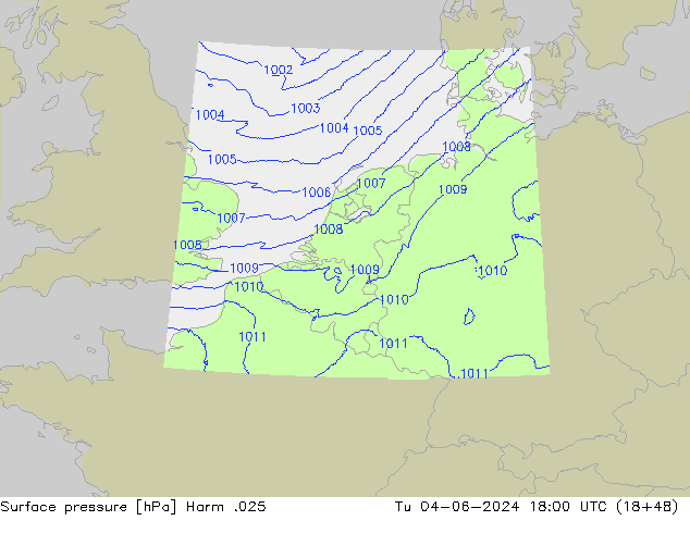 Luchtdruk (Grond) Harm .025 di 04.06.2024 18 UTC