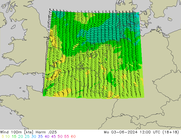 Wind 100m Harm .025 Po 03.06.2024 12 UTC