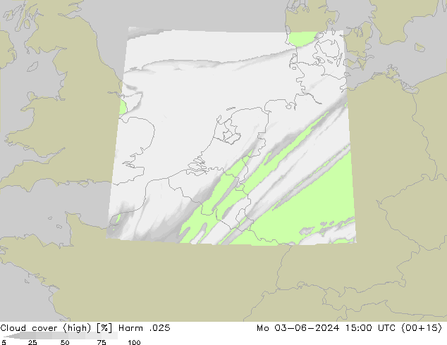 Cloud cover (high) Harm .025 Mo 03.06.2024 15 UTC