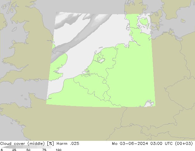 nuvens (médio) Harm .025 Seg 03.06.2024 03 UTC