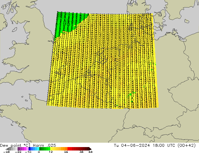 Taupunkt Harm .025 Di 04.06.2024 18 UTC