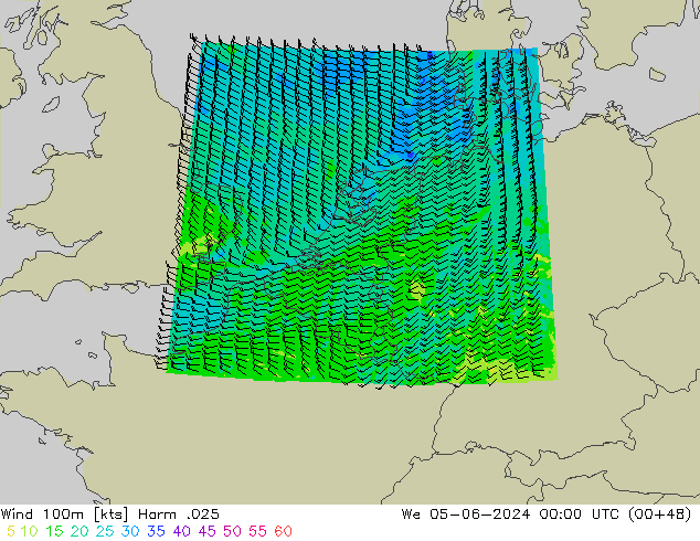 Wind 100m Harm .025 Mi 05.06.2024 00 UTC