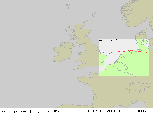 Surface pressure Harm .025 Tu 04.06.2024 00 UTC