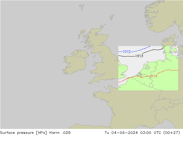 Surface pressure Harm .025 Tu 04.06.2024 03 UTC