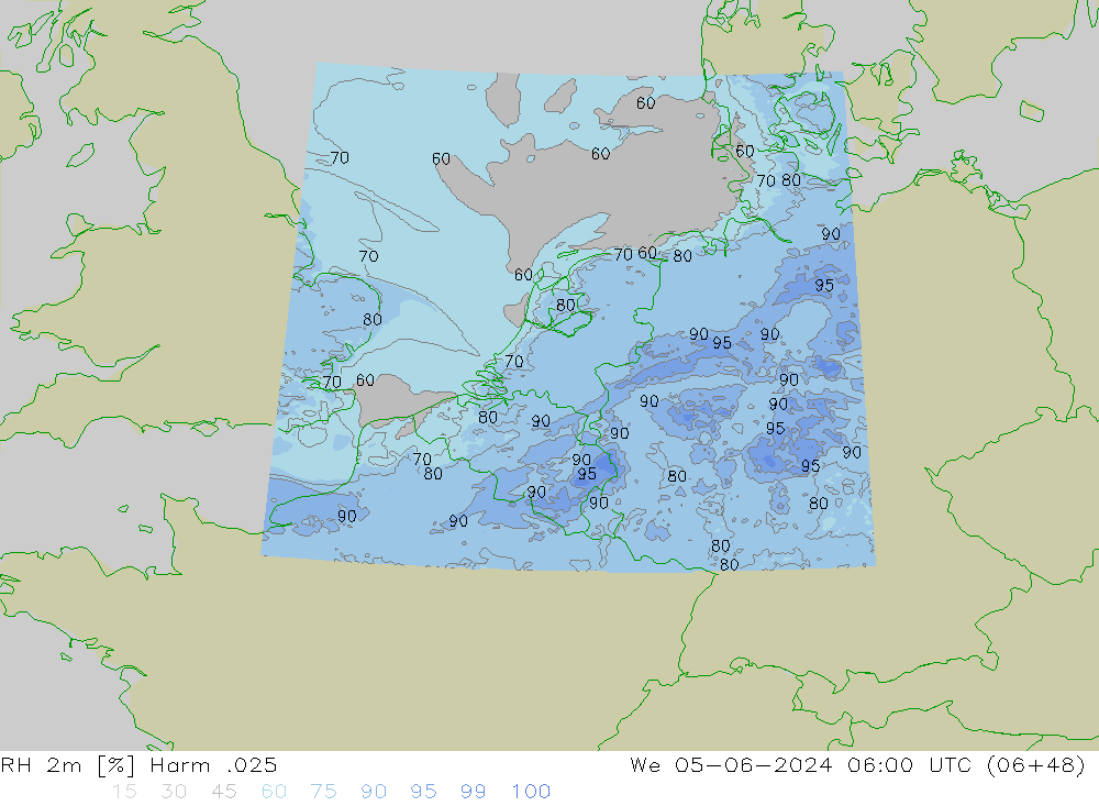 RH 2m Harm .025 mer 05.06.2024 06 UTC