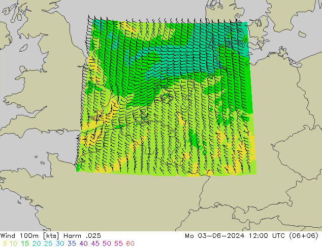 Viento 100m Harm .025 lun 03.06.2024 12 UTC