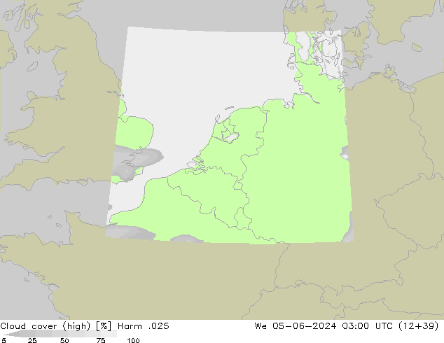 Cloud cover (high) Harm .025 We 05.06.2024 03 UTC