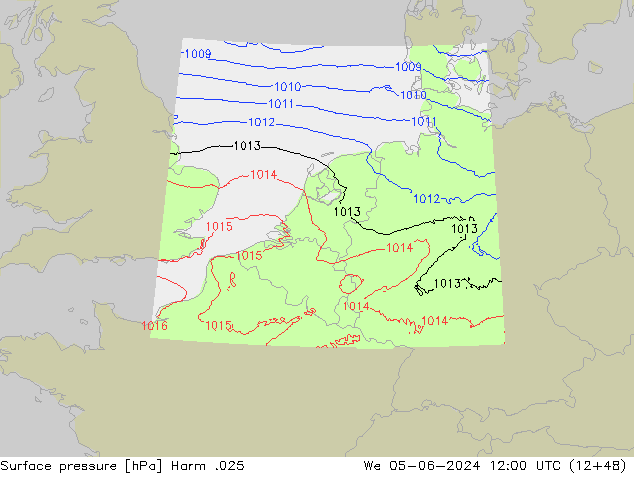 Luchtdruk (Grond) Harm .025 wo 05.06.2024 12 UTC