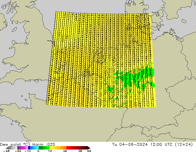 Taupunkt Harm .025 Di 04.06.2024 12 UTC