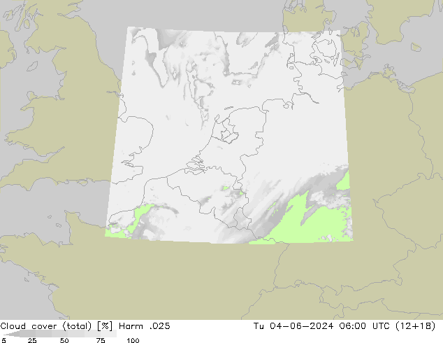 Nubi (totali) Harm .025 mar 04.06.2024 06 UTC