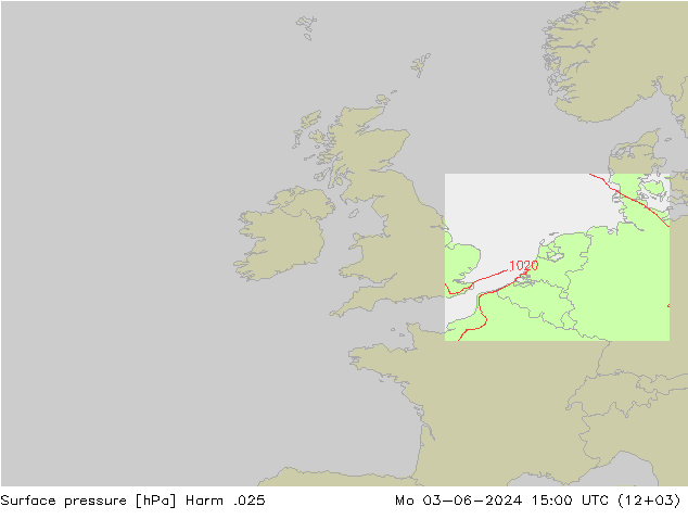 Surface pressure Harm .025 Mo 03.06.2024 15 UTC