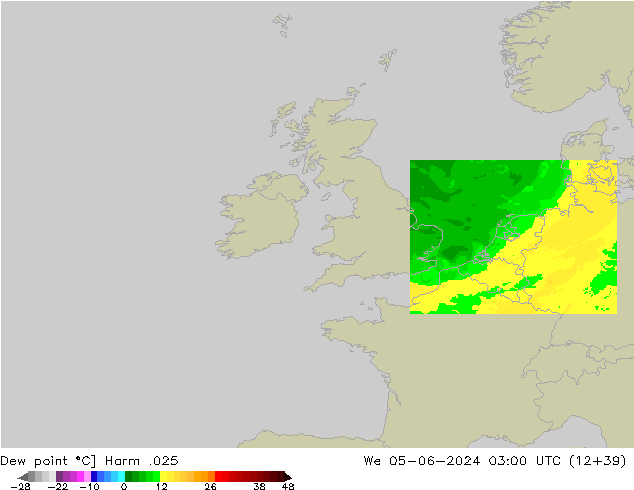 Ponto de orvalho Harm .025 Qua 05.06.2024 03 UTC