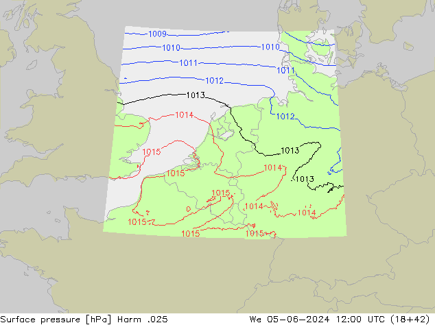 pression de l'air Harm .025 mer 05.06.2024 12 UTC