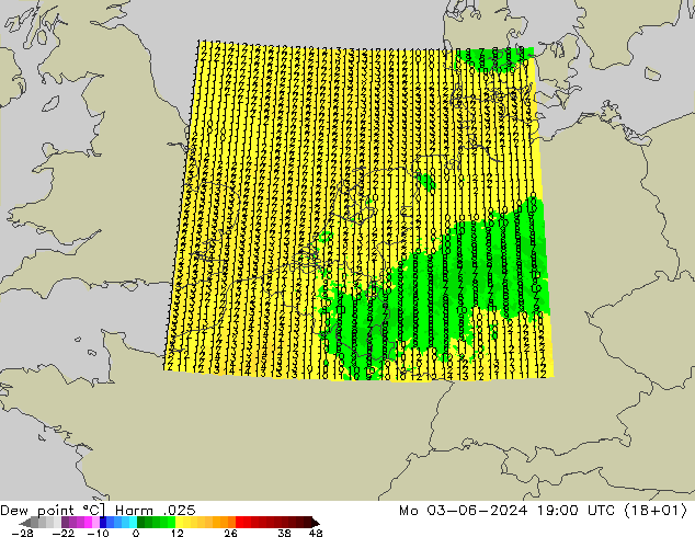 Ponto de orvalho Harm .025 Seg 03.06.2024 19 UTC