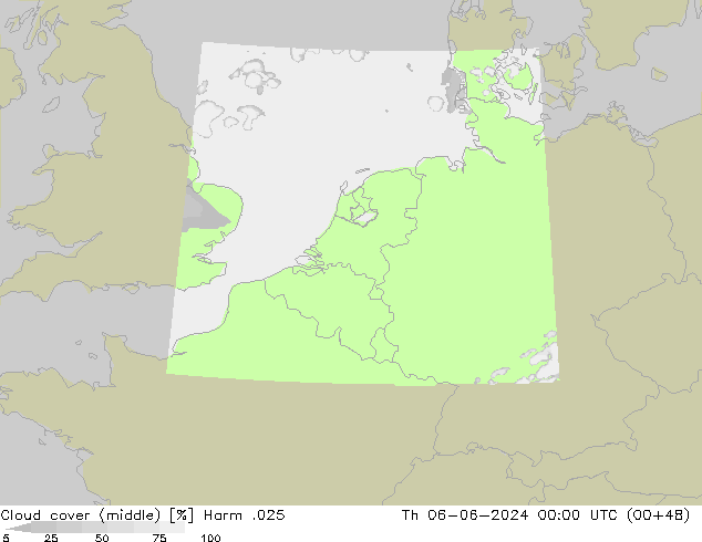 Bewolking (Middelb.) Harm .025 do 06.06.2024 00 UTC