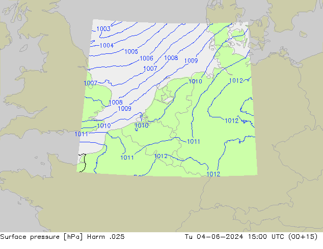 Presión superficial Harm .025 mar 04.06.2024 15 UTC