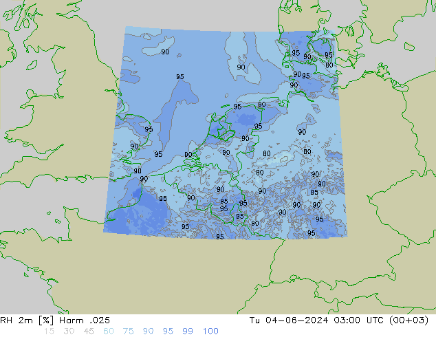 RH 2m Harm .025 Tu 04.06.2024 03 UTC