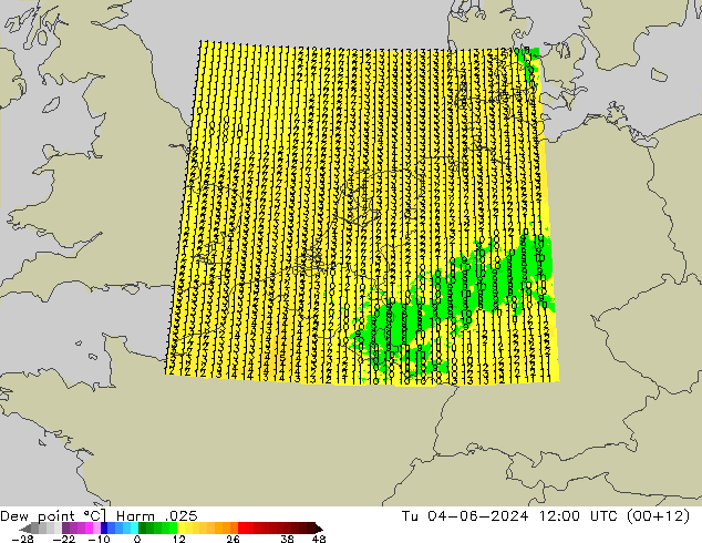 Dew point Harm .025 Tu 04.06.2024 12 UTC