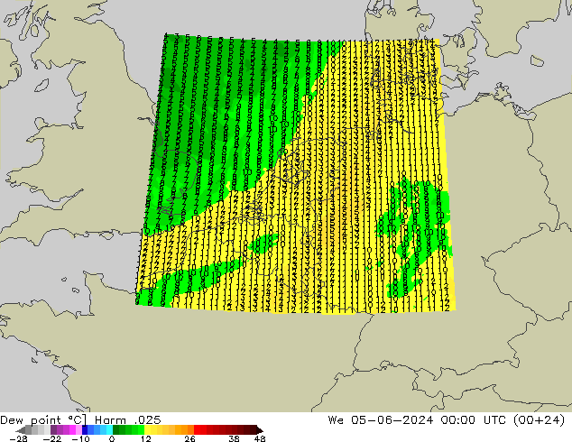 Dew point Harm .025 We 05.06.2024 00 UTC