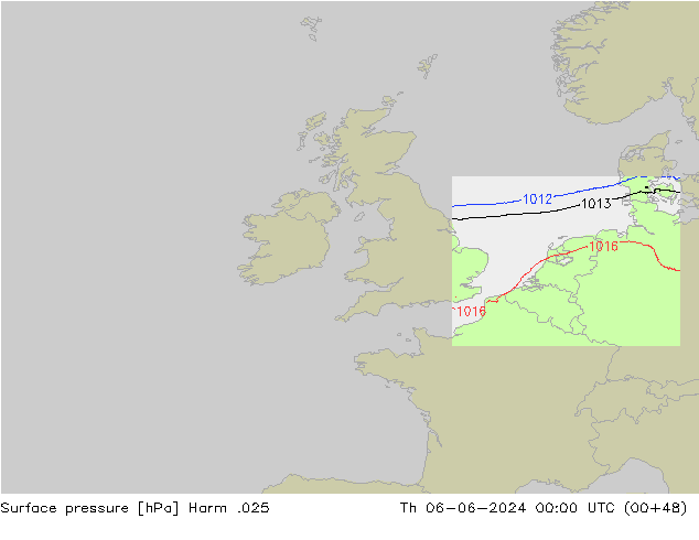 Surface pressure Harm .025 Th 06.06.2024 00 UTC