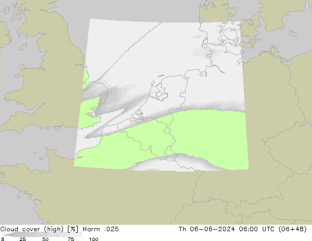 vysoký oblak Harm .025 Čt 06.06.2024 06 UTC